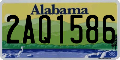 AL license plate 2AQ1586