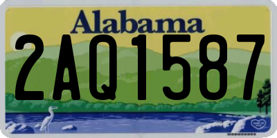 AL license plate 2AQ1587