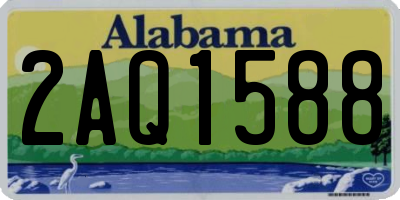AL license plate 2AQ1588