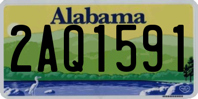 AL license plate 2AQ1591