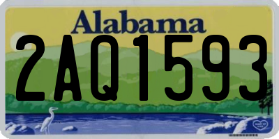 AL license plate 2AQ1593