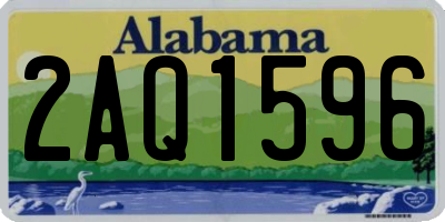 AL license plate 2AQ1596