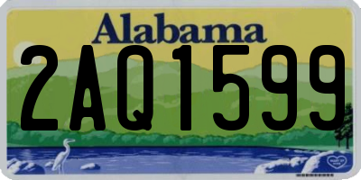 AL license plate 2AQ1599
