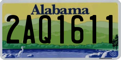 AL license plate 2AQ1611