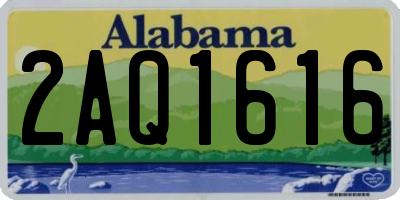 AL license plate 2AQ1616
