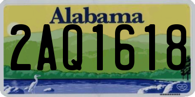 AL license plate 2AQ1618
