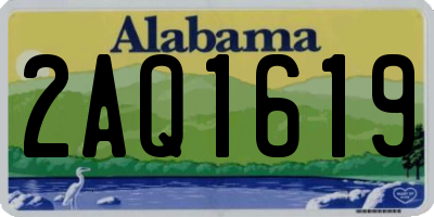 AL license plate 2AQ1619