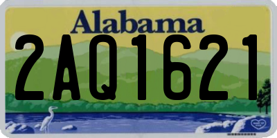 AL license plate 2AQ1621