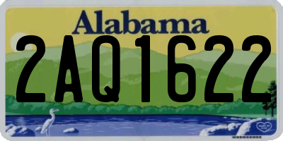 AL license plate 2AQ1622
