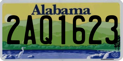 AL license plate 2AQ1623