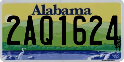 AL license plate 2AQ1624