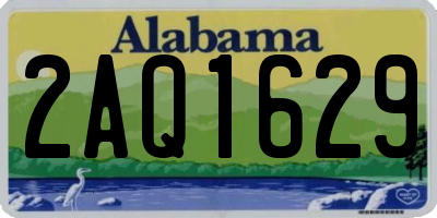 AL license plate 2AQ1629