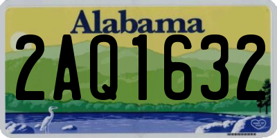AL license plate 2AQ1632