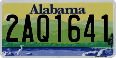 AL license plate 2AQ1641