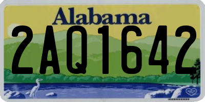 AL license plate 2AQ1642