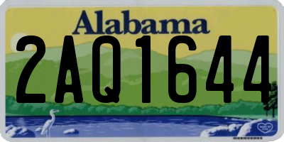 AL license plate 2AQ1644