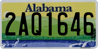AL license plate 2AQ1646