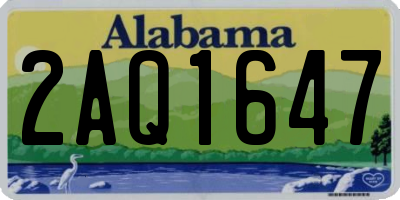 AL license plate 2AQ1647