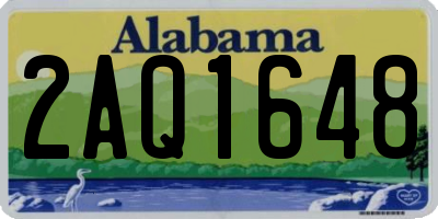 AL license plate 2AQ1648
