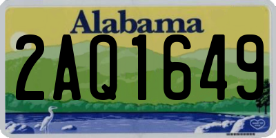 AL license plate 2AQ1649
