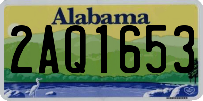 AL license plate 2AQ1653