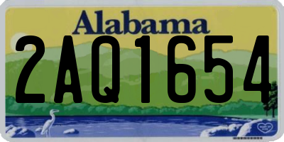 AL license plate 2AQ1654