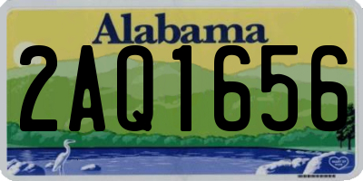 AL license plate 2AQ1656
