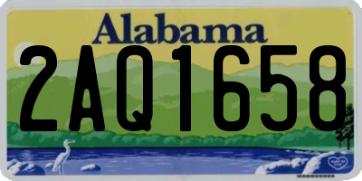 AL license plate 2AQ1658