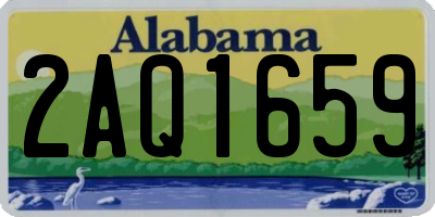 AL license plate 2AQ1659