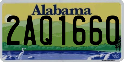 AL license plate 2AQ1660