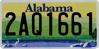AL license plate 2AQ1661