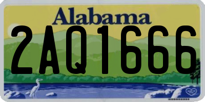 AL license plate 2AQ1666