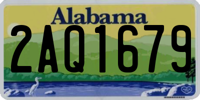 AL license plate 2AQ1679