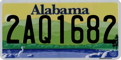AL license plate 2AQ1682