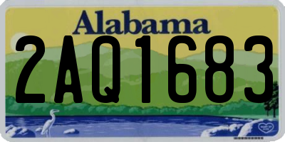AL license plate 2AQ1683