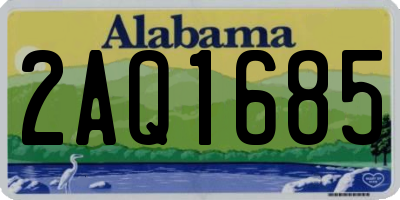 AL license plate 2AQ1685
