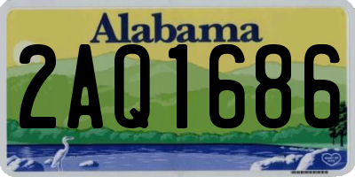 AL license plate 2AQ1686