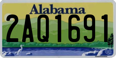 AL license plate 2AQ1691
