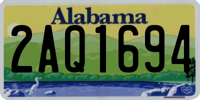 AL license plate 2AQ1694