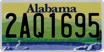 AL license plate 2AQ1695