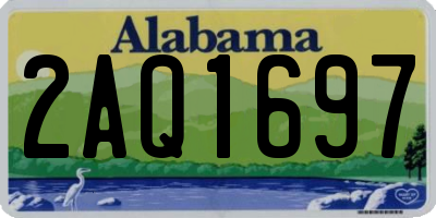 AL license plate 2AQ1697