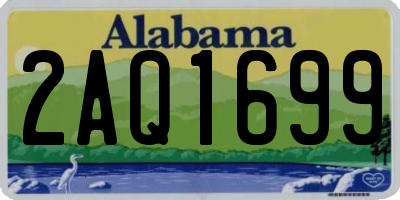 AL license plate 2AQ1699
