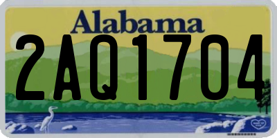 AL license plate 2AQ1704