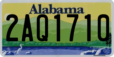 AL license plate 2AQ1710