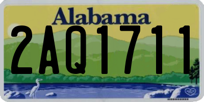 AL license plate 2AQ1711