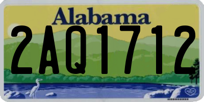 AL license plate 2AQ1712