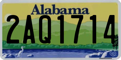 AL license plate 2AQ1714