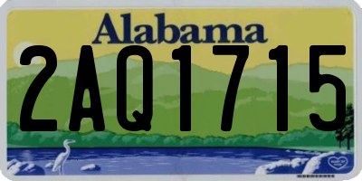 AL license plate 2AQ1715