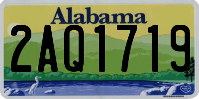 AL license plate 2AQ1719