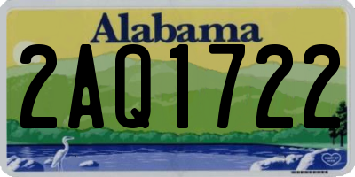 AL license plate 2AQ1722